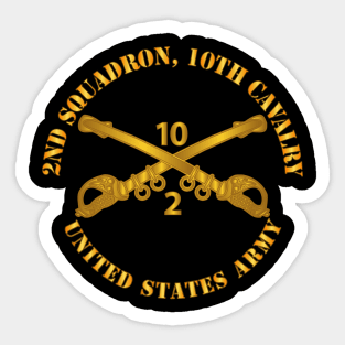 2nd Squadron - 10th Cav Regt  w Cav Br Sticker